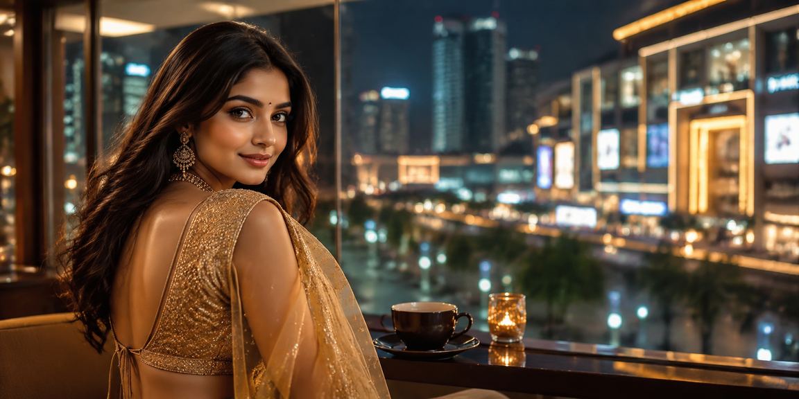 Indian casino entertainment scene with cultural attire and players engaging